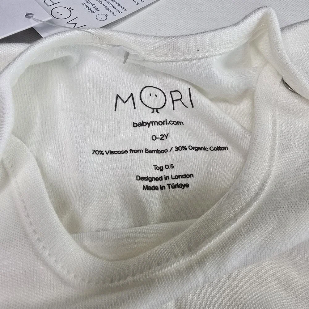 MORI Clever Sleeping Bag 0-2 Years Blush Stripe Bamboo Organic Cotton NWT‎
